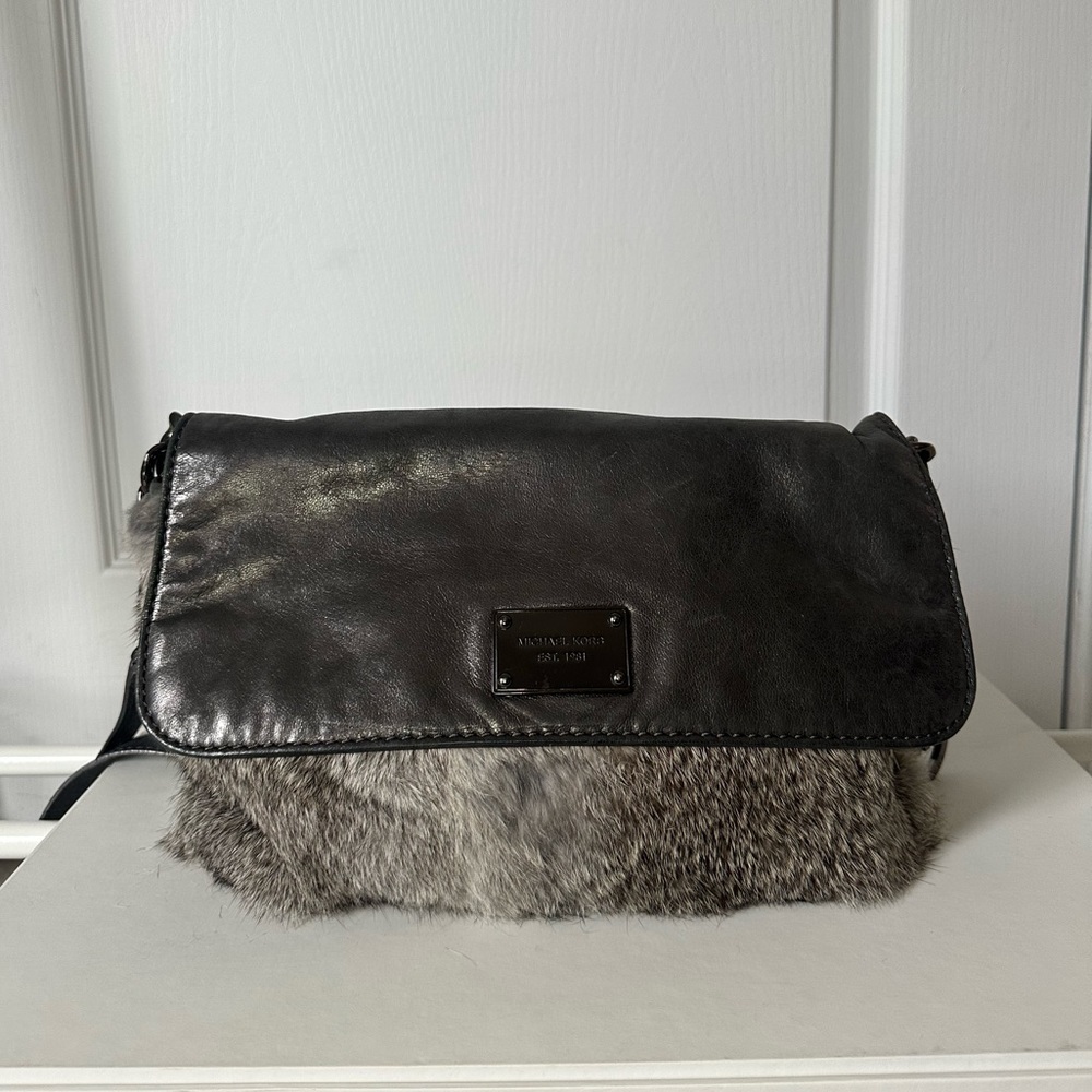 Michael Kors rabbit fur purse